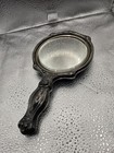 Antique Art Nouveau Edwardian Silverplate Vanity Hand Mirror Victorian Rose 