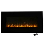 Led Wall Mount Electric Fireplace With Remote And Timer 36 Inch Fire Ice Flame
