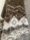 Zara Brushed Effect Jacquard Cardigan  V-neck Button Front Gray Brown White S