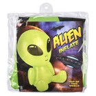 48  Green Galactic Alien Inflatable      Big Head Ufo Pool Party Halloween Blow Up