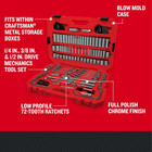 Craftsman Tool Set  189 Piece Mechanics Tool Set  1 4  3 8and 1 2 Inch Drive Soc