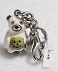 New Coach Halloween Bear Ghost Bag Charm Pumpkin Key Ring Purse Bag Fob Cw483