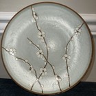 Vtg Kafuh Japan Stoneware 10    Cherry Blossom Blue Gray Dinner Plate Mint Buy Now