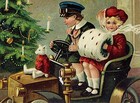 C 1910 Children And Automobile Christmas Postcard Color Lithograph  91