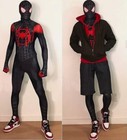 Jumpsuit Into The Spiderverse Costume Cosplay Miles Morales Spiderma Kids adult