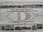 1908 Dodge Manufacturing Company Print Ad Automobiles Factory Centerfold