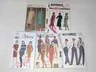 Vintage Vogue  Butterick And Mccalls Sewing Patterns Lot Of 10 Open Used