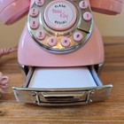 Retro Vintage Mary Kay Makeup Original Pink Metro Phone W  Drawer  Mock Rotary