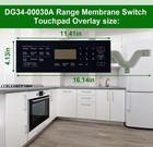Dg34-00030a Range Membrane Switch Touchpad Overlay For Samsung Stove Oven