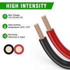 12 Gauge Wire 100ft  2 Conductor Electrical Cable - Red And Black  Low Voltage