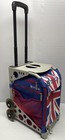 Zuca British Flag Design Insert Bag   Grey Frame Skating Bag Rolling Tote