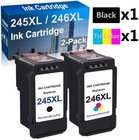 4 pg-245xl Cl-246xl Ink Combo Pack For Canon Tr4520 Mx492 Mg2522 Ts3322 Printers