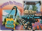 Geauga Lake Post Card Mind Eraser Texas Twister Roller Coaster Amusement Park