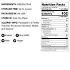 Dried Green Split Peas     Vegan     By Food To Live