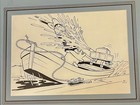 Original 1940 Disney Donald Duck    put-put Troubles    Ink Master Illustration