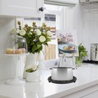 2 Pack Cast Iron Trivet  6 8  Cast Iron Round Trivet With Vintage Pattern And Ru