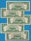 5- 5 00 1928  Mixed Red Seal  Legal Tenders  Average Circulated  Dealers Lot