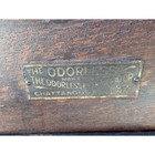 Odorless Refrigerator Co Antique Oak Icebox Zinc Lined Wood Brown Victorian 45 