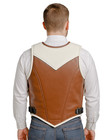 Custom Bull Riding Vest Durable Leather  Personalized Rodeo Gear With Stickers