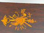 Antique Rosewood Victorian Inlaid Box Compartments Document Collectibles Sewing