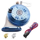 Car Horns Super Loud Variable Sound Horn 3 Sound Train Horns 130db Blue Single