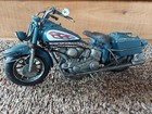 Retro Vintage Style American Chopper Blue Motorbike Metal Tin Model Motorcycle