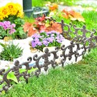 Decorative Cast Iron Flower Bed Edging For Landscaping  4pc Heavy Duty   Stur   