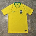 Nike Cbf Brazil Jersey Mens Small 2018 World Cup Blank Soccer Futbol 893858