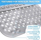 Non-slip Bath Tub Mat  40 X 16 inch Extra Long Antibacterial Bathroom Shower Mat