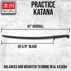 Honshu Practice Katana Bokken   Polypropylene   For Martial Arts Training   41   