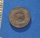 Nova Scotia Canadian Province Queen Victoria 1861 One Cent  Bronze Vg Details