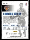 2017-18 Panini Essentials  153 Damyean Dotson Rookie Card New York Knicks