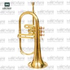 3 Valve Bb Flugelhorn  Brass Finish Mouthpiece   Case 