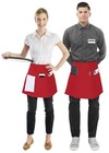 Utopia Wear 4 Pack Server Aprons With 3 Pockets  Waiter And Waitress Waist   