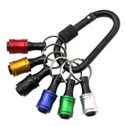 6pc Color Keychain Quick Change Extension Rod 1 4 Hexagonal Handle Screwdriver H