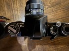 S1a Asahi Pentax Black Vintage Slr Film Camera W  55mm F2 Lens  2x Tele   Case  