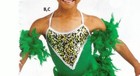 Dark Kelly Green Feathered Chandelle Boa Armbands Dance Accessory One Size