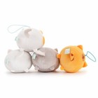Japan Amuse Mochikko Neko Nyanzu Cat Mochi Soft Plush Mini Strap Mascot Doll Toy