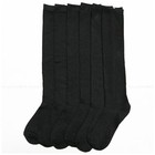 Knee High Uniform School Soccer Socks Dance Womens Girls Black Size 9-11 6-8 Lot