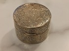 Antique 925 Sterling Silver Pill Box 