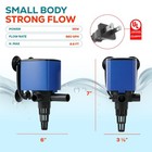 660 Gph Aquarium Water Pump Undergravel Powerhead Max Head Filter Fish Tank Reef