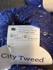 Knit Picks City Tweed Dk Yarn Snowshoe Color Cobalt Wool   Alpaca  Lot Of 5