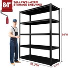 5-tier Garage Shelving Storage Shelves Heavy Duty 48 w X 24 dx 84 h Garage Shelf