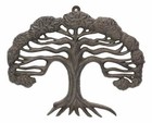 Cast Iron Celtic Tree Of Life With Detailed Branch And Root Systems Wall Decor