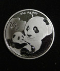 2019 30 G 10 Yuan Chinese Silver Panda Coin Bu