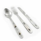 New 4-in-1 Eating Outdoor Travel Camping Utensil Set Knife  Fork  Spoon Etc
