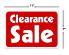 Clearance Sale Retail Store Sale Business Discount Promotion Message 11x7  Signs