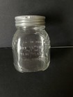 Vintage Embossed Blue Plate Fine Foods Mayonnaise Jar Great Condition