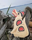 Northwest Coast Native North American Art  Carved Wolf  Authentic Indigenous Art