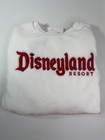 Disney Parks Disneyland Resort White Fluffy Sweatshirt Long Sleeve Nwt